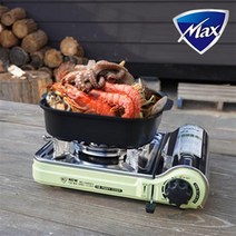 [맥선] 맥스 컴팩트 휴대용 가스버너 MS-7000DFS 이동식버너 케이스포함 휴대용버너 부르스타 캠핑 고급버너, 1개