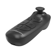 ZLD 휴대용 VR Gamepad 조이스틱 비디오 원격 컨트롤러 블루투스 게임 패드 무선 블루투스 게임 패드 VR 원격 제어, 43x37x110mm, 블랙, ABS 플라스틱