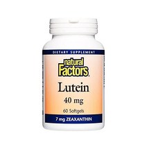 Natural Factors 루테인 40mg 제아잔틴 7mg 60소프트젤, 60 Count (Pack of 1)