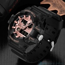 밀리터리 시계 sanda 브랜드 손목 군사 육군 스포츠 방수 손목 dual 187