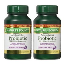 네이쳐스바운티 애시도필러스 프로바이오틱 유산균 100 밀리언 타블렛, 100개입, 2개