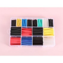 127-750pcs 열 수축 튜브 내열성 포장 키트 전기 연결 와이어 케이블 절연 슬리브, 530Pcs in Box