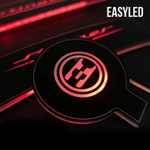 스팅어 LED 컵홀더 플레이트 / 도어캐치, 2.0기본형 / 2.2디젤 무선충전 유, 화이트