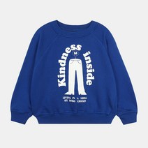 보보쇼즈 키즈 카인드니스 인사이드 맨투맨 긴소매 티셔츠 블루 123AC044