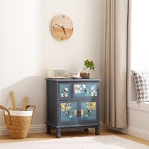 고가구 예단자개함 자개 장농 서랍장 나비장 약장 공예, G.Z011레트로블루이단