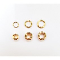지엔에스 가죽공예 금속장식 하도메 아일렛 와샤 리벳 1호 2호 3호, 골드, 1호/100EA(set