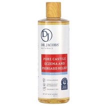 Dr. Jacobs Naturals Dr. Jacobs Naturals 퓨어 카스티야 습진 및 건선 완화 바디 워시 향료 무함유 473ml(16oz), 2개