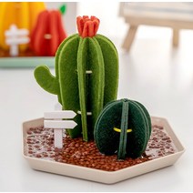 (MH) 민화 펠트 가습기, 선인장