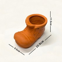 신발 모양 화분(무광) 스크래치 제품 다육이 화분 꽃 화분 채플린 신발 인테리어 빈티지 텃밭 도자기 화분 분갈이 홈가드닝 원형 장식 디자인 유광 세라믹