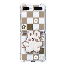 구름 토끼 체커보드 아크릴 톡톡 에어룸 케이스