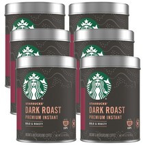 Starbucks 스타벅스 파우더커피 틴케이스 Dark Roast 90g 6개