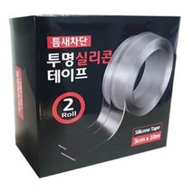 엠엔피라이프 틈새차단 투명 실리콘테이프 3cm x 10m, 3개입