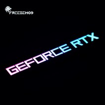 그래픽 카드 측정 도구 FREEZEMOD 미니 VGA 사이드 라이트 패널 5V 3PIN A-RGB 빛나는 명판 PC 케이스 장식 AURA SYNC, RTX 3070