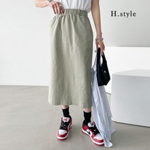 에이치스타일 [H스타일](SK)룩앤절개스커트
