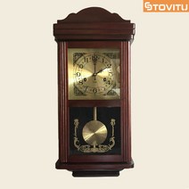스토비투 추억의 괘종시계 레트로 태엽 시계 복고풍 인테리어 엔틱 소품 옛날 벽시계 추시계, C