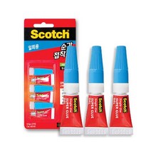 스카치 젤타입 순간접착제 일회용 다용도 본드 0.5g 상품, 상세페이지 참조