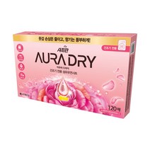 샤프란 아우라 드라이 건조기전용 섬유유연시트 스윗만다린&피오니 120매, 1개, 120개입