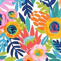 [미쓰미쓰][하모니아트]DIY 유화그리기 그림그리기 세트 유화페인팅 40x50 컬러풀 플라워/특 가 세 일, 13. 야자수와 꽃병