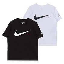 나이키_공용더블스우시숏슬리브 반팔티 블랙 CK2253-010