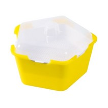 수태봉 콩나물키우기 딸기 수경 재배 콩나물 성장하는 트레이 씨 모종 스타터 요리 온실 수경법 식물 고양이 잔디 발아 보육 냄비 자라다 상자, 노란색
