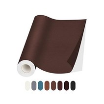 Lifesoon 가죽 수리 패치 17X79인치 자체 접착 소파 가구 자동차 시트 캐비닛 벽 핸드백용 대형 테이프(17X79인치 다크 브라운), 17X237인치, 갈색, 갈색, 1개