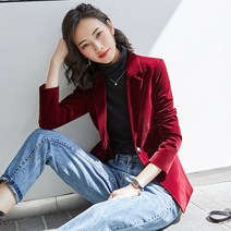 레드벨벳 정장 자켓 패션 의상 옷