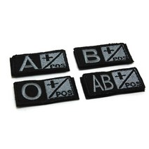 CONDOR Bloodtype Patch Black 콘도르 혈액형 패치 블랙, 1개, B