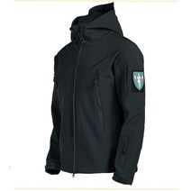 머맨슈트 습식잠수복 모자 조끼 가을 방수 세트 겨울 남성용 재킷 보온 코트 방풍 하이킹 정장, 04 black jacket_05 XXL