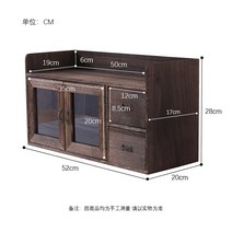 원목 화장품 정리대 선반 서랍 진열대 정리함 서랍장 수납함, 이중문 오동나무