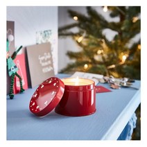 이케아 향초 시나몬 깔끔한 향 틴케이스 크리스마스 캔들 디너 포인트 장식, 빈테르핀트005.257.72