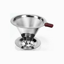 (SM)세척 실용적인 간편한 스테인레스 커피드립퍼 2∼4인용, 단일속성