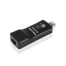 Kebidu 범용 무선 TV 네트워크 와이파이 어댑터 WPS 300Mbps 와이파이 리피터 RJ45 네트워크 케이블 삼성 LG 소니 HDTV, [1] Black