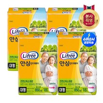 LG 생활건강 라이프리 안심언더웨어 일반용 대형 18p x 4팩 (총72p), 18개입