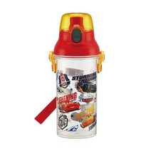 멕퀸 카 투명 원터치 어깨끈물통 480ml, 혼합색상