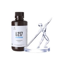 3D프린터 레진 RESIONE 3D 프린터 수지 G217 투명 ABS 유사 레진 비황변 터프 리지드 DLP MSLA LCD 프린, 500g_500g