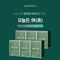 편안한 하루 마무리 스트레스 긴장 예민함 답답함 완화 마음 감정 정서 불안할때 홧병 안정 에 좋은 테아닌 코르티솔 완화제, 6BOX(6개월분), 6개