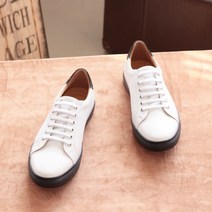 브레노웰트 데일리 화이트 콤비 블랙아웃솔 가벼운 스니커즈