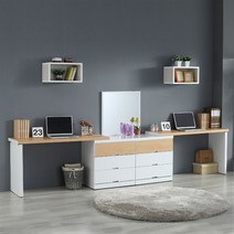 [천삼백케이] [로쏘] 로티 3단 와이드 듀얼 멀티 콘솔, 그린화이트