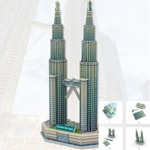 디오제이 3D입체퍼즐 페트로나스 트윈타워 3D입체퍼즐만들기 종이입체퍼즐
