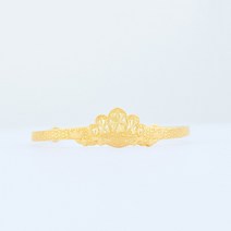 바울레토 24K 순금 3.75g 크라운 프린세스 아기팔찌 돌팔찌