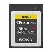 SONY 소니 CFEXPRESS 타입 B 메모리 카드 256GB 터프 사양 쓰기 속도 1480MB/s 읽기 1700MB/s CEB-G256, 1MB