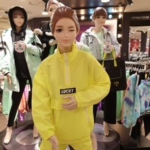 [더데이걸] 형광 샤이니 반진업 바람막이 TGMS21303 NC광주역점