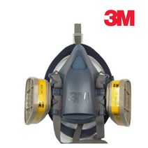 3M 방독마스크 산업용 페인트 작업 석유 화학 방독면 쓰리엠 (면체/6003 2개) reusable respirator _HIKT, 2개