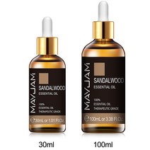 순수 천연 샌들우드 에센셜 오일 30ml 100ml 아로마 테라피 디퓨저 스킨 케어 바디 마사지용 아로마, 바닐라