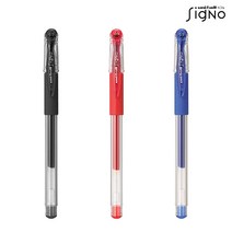 유니볼 시그노 단색 볼펜 UM-151 0.5mm, 레드