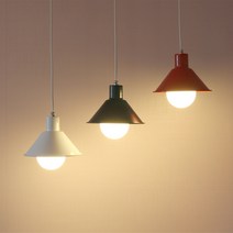 디자인팜 꼬마모자1등 펜던트 식탁조명 인테리어 포인트 예쁜조명 심플 모던 GM-1, B-6.꼬마모자1등(화이트)에디슨램프(막대형1개포함)