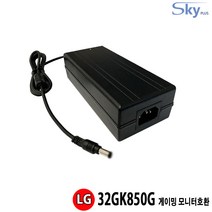 LG 32GK850G 게이밍 모니터호환 19V 6.32A 국산 어댑터, 어댑터 + AC 각코드 1.5m