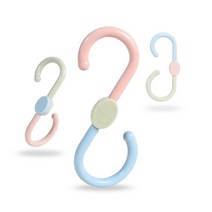 옷장 주방 욕실 360도 회전 다용도 S고리 후크 3P세트후크다용도수납고리에스고리옷걸이S자고리에스걸이, 단품