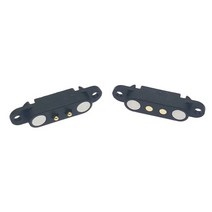 -0 쌍 5VA 자기 포고 핀 커넥터 2P 3P 4P 5P 수 암 2.54 MM 스프링 장착 DC 자석 전원 소켓, 0 2P-with hole_04 0pcs