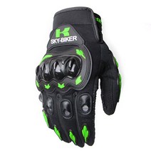 쇼핑을잇다 방한 장갑 가와사키 닌자 300 250 400 650 ZX6R ZX10R H2 H2R 오토바이 장갑 겨울 바이크 배달, 04 Green_02 L